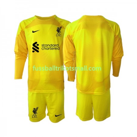 Fußballtrikots Liverpool Torwart Kinder 2022-2023 Langarm Fourth trikot kaufen